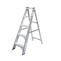 Lyte Aluminium 1.26m 5 Step Swingback A Frame Step Ladder