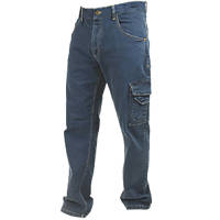 Lee Cooper LCPNT239 Stretch Denim Carpenters Workwear Jeans Light Blue 30" W 31" L