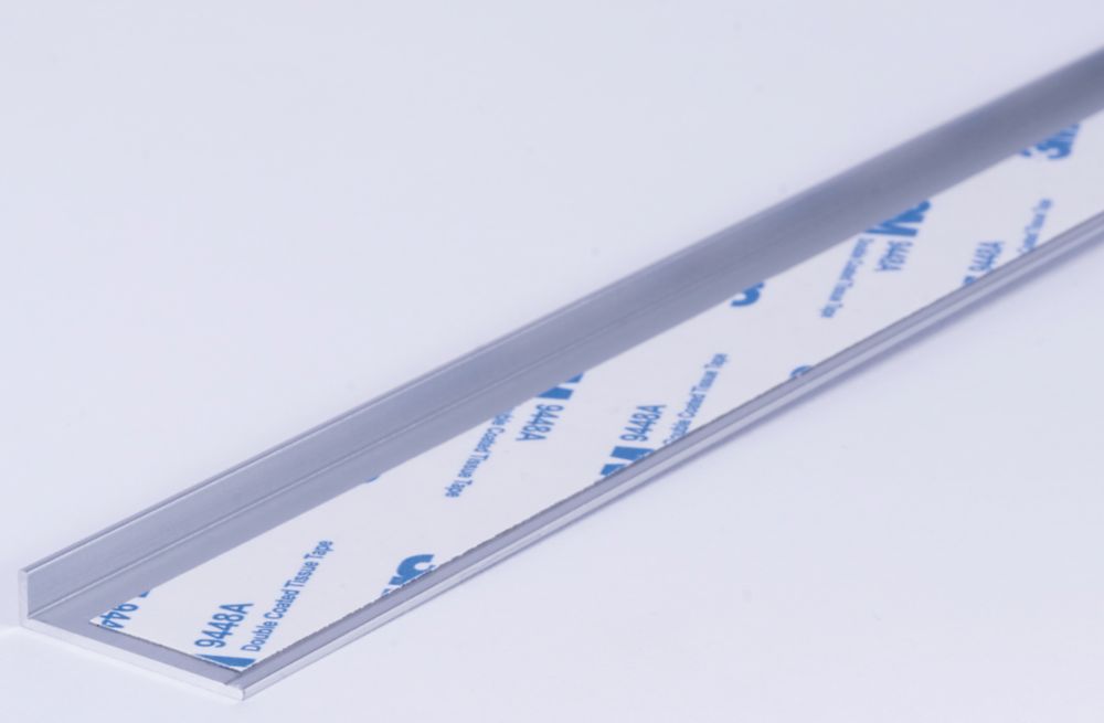 Splashwall Edge Profile Matt Silver 750mm x 4mm