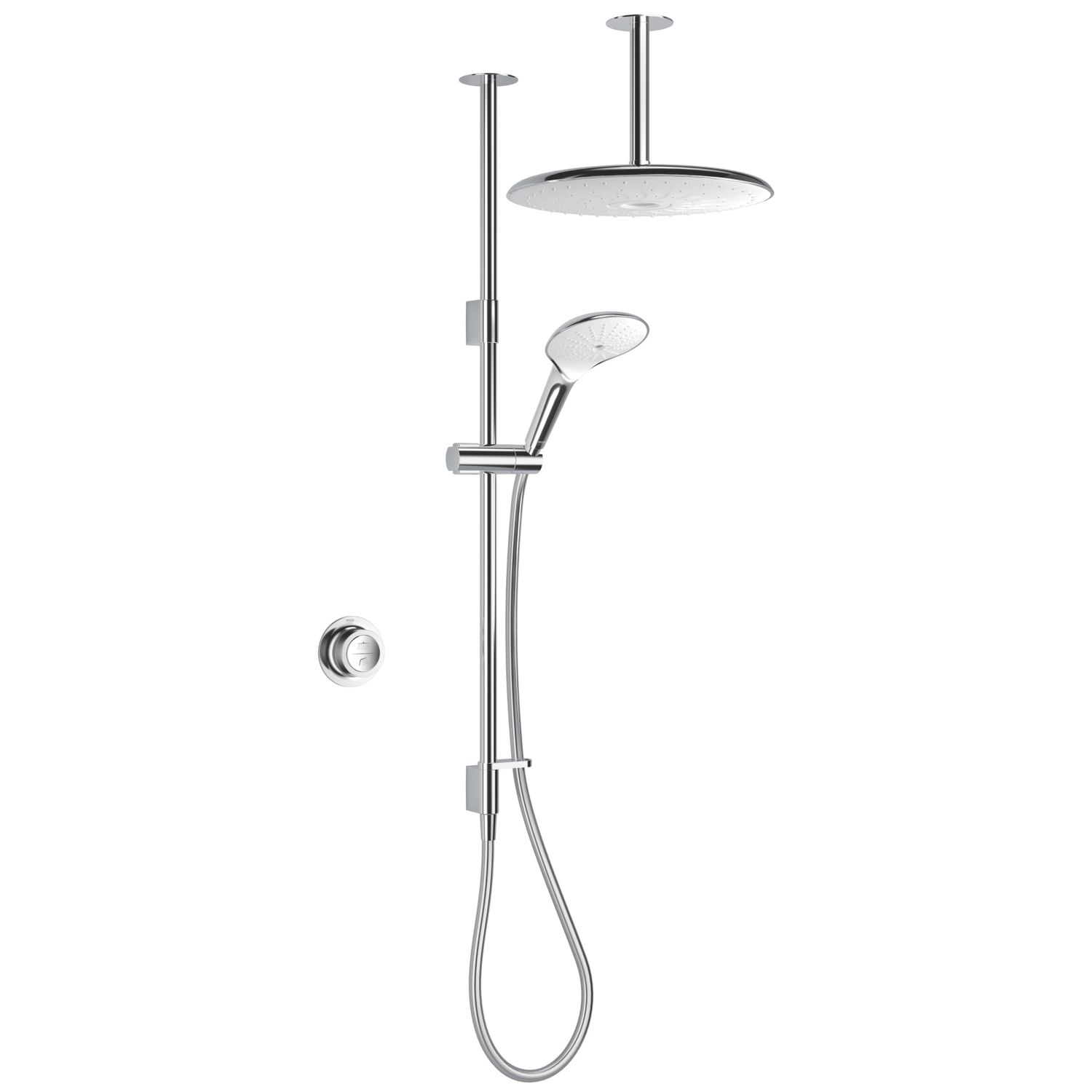 Mira Mode Maxim HP/Combi Ceiling-Fed Chrome Thermostatic Digital Mixer Shower (217RV)