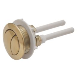 Highlife Bathrooms  Dual-Flush Close Couple Cistern Flushing Button Brushed Brass