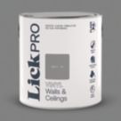 LickPro  2.5Ltr Grey 15 Vinyl Matt Emulsion  Paint