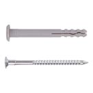 Easyfix  Nylon & Steel Mushroom Head Hammer Fixings 8mm x 120mm 50 Pack