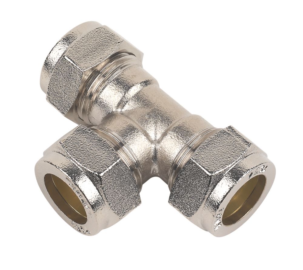 Flomasta Compression Equal Tee 10mm - Screwfix