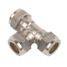 Flomasta  Brass Compression Equal Tee 15mm