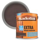 Sadolin 2.5Ltr Jacobean Walnut Semi-Gloss Solvent-Based Exterior Wood Stain