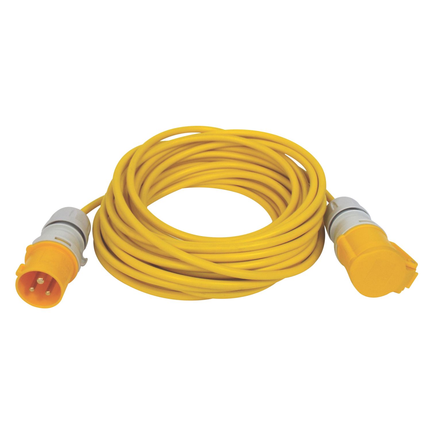 Carroll & Meynell Yellow 110V 16A Extension Lead 14m x 2.5mm² (2182P)