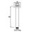 Bristan Square Shower Ceiling Arm Chrome-Plated 180mm x 60mm x 60mm