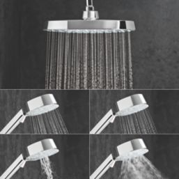 Mira Form Rear-Fed Exposed Chrome Thermostatic Dual Outlet Mixer Shower