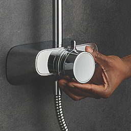 Mira Form Rear-Fed Exposed Chrome Thermostatic Dual Outlet Mixer Shower