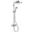 Mira Form Rear-Fed Exposed Chrome Thermostatic Dual Outlet Mixer Shower