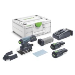 Festool RTSC 400 3.0 I-Plus 18V 2 x 3Ah Li-Ion Bluetooth Brushless Cordless Sheet Sander