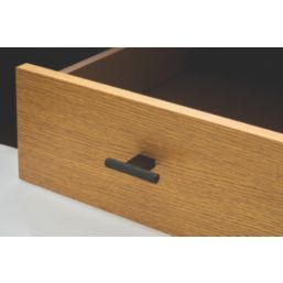 Elite Knobs & Handles Kensington Knurled T-Knob Matt Black 60mm