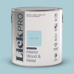 LickPro 2.5Ltr Blue 08 Satin Water-Based Trim Paint
