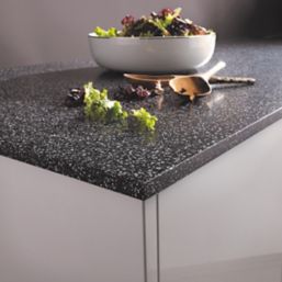 Metis  Black Composite Kitchen Worktop 3050mm x 620mm x 15mm