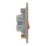 LAP  45A 1-Gang 2-Pole Cooker Switch Antique Brass with LED with Red Inserts