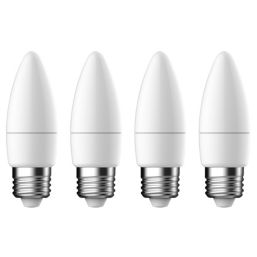 LAP  ES Candle LED Light Bulb 470lm 4.2W 4 Pack