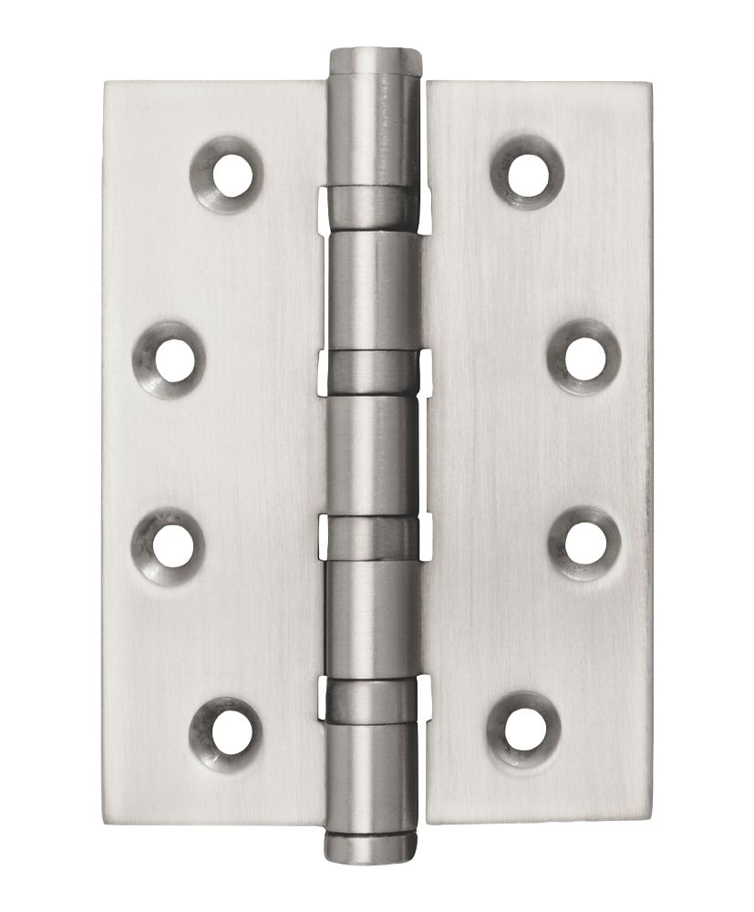 Smith & Locke Satin Nickel Ball Bearing Hinges 100mm x 74.5mm 2 Pack
