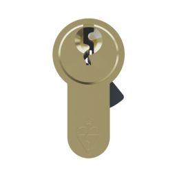 Smith & Locke Fire Rated 1 Star Double Double Cylinder Lock 35-35 (70mm) Polished Brass