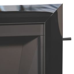 Be Modern Design Chrome Slide Control Inset Gas Manual Fire 510mm x 173mm x 605mm