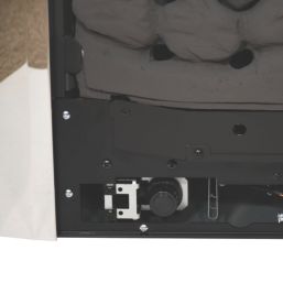 Be Modern Design Chrome Slide Control Inset Gas Manual Fire 510mm x 173mm x 605mm