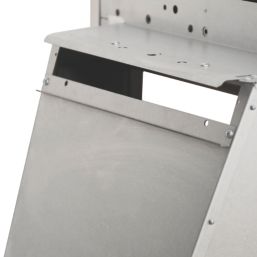 Be Modern Design Chrome Slide Control Inset Gas Manual Fire 510mm x 173mm x 605mm