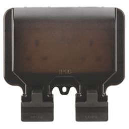 Knightsbridge  IP66 13A 2-Gang SP Weatherproof Outdoor Switched Double Socket