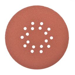 Essentials   40 Grit 18-Hole Punched Wood Sanding Discs 225mm 5 Pack