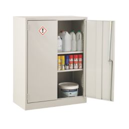 Barton  2-Shelf COSHH Cabinet  Grey 915mm x 457mm x 1219mm
