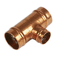 Yorkshire  Copper Solder Ring Reducing Tee 22 x 22 x 15mm