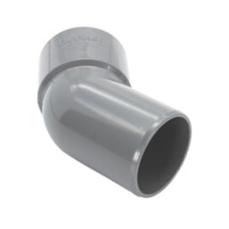 FloPlast Solvent Weld Conversion Bend 135° Grey 40mm 5 Pack
