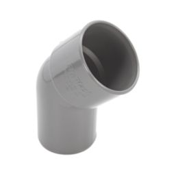 FloPlast Solvent Weld Conversion Bend 135° Grey 40mm 5 Pack