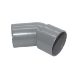 FloPlast Solvent Weld Conversion Bend 135° Grey 40mm 5 Pack