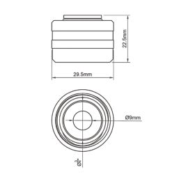 Warmup 3/4" Eurocone to 16 x 2.0mm Pipe Connector Nickel