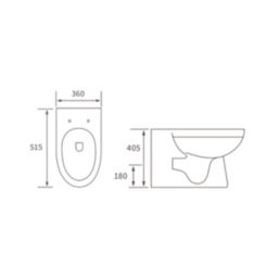 Idaho Bathroom Vanity Unit & WC Pack White Gloss 1060mm x 820mm x 855mm