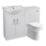 Idaho Bathroom Vanity Unit & WC Pack White Gloss 1060mm x 820mm x 855mm