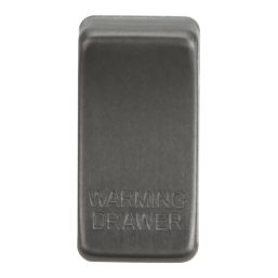 Knightsbridge 'WARMING DRAWER' Switch Cover Smoked Bronze