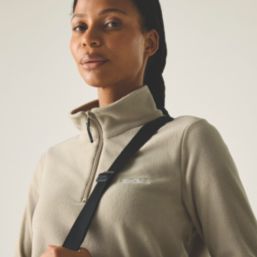 Regatta Sweethart Half Zip Womens Fleece Parchment Size 14