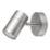 LAP Telloy Round 1-Light Bathroom Spotlight Brushed Steel