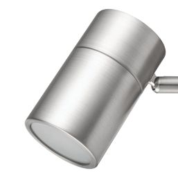 LAP Telloy Round 1-Light Bathroom Spotlight Brushed Steel