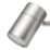 LAP Telloy Round 1-Light Bathroom Spotlight Brushed Steel