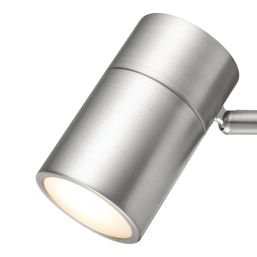 LAP Telloy Round 1-Light Bathroom Spotlight Brushed Steel