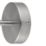 LAP Telloy Round 1-Light Bathroom Spotlight Brushed Steel