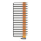 Terma 1200mm x 500mm 2460BTU Grey / Orange Curved Designer Towel Radiator