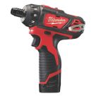 Refurb Milwaukee M12 BD-202C 12V 2 x 2.0Ah Li-Ion RedLithium  Cordless Sub-Compact Screwdriver