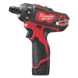 Refurb Milwaukee M12 BD-202C 12V 2 x 2.0Ah Li-Ion RedLithium  Cordless Sub-Compact Screwdriver