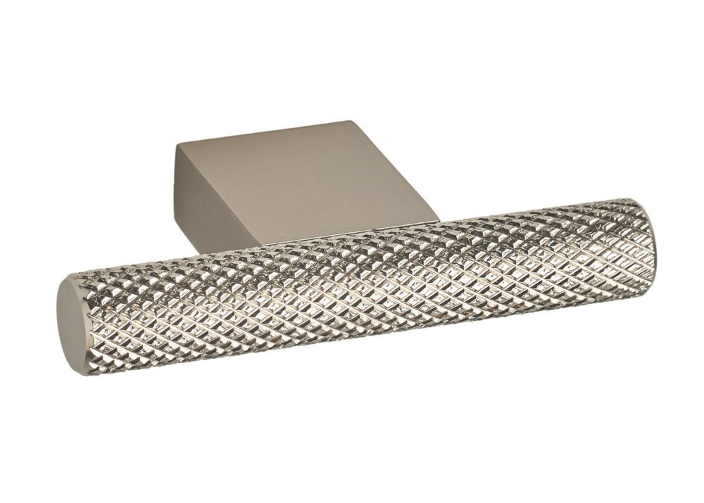 Elite Knobs & Handles Kensington Knurled TKnob Brushed Nickel 60mm Screwfix