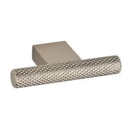 Elite Knobs & Handles Kensington Knurled T-Knob Brushed Nickel 60mm