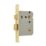 ERA  Brass Bathroom Lock 76mm Case - 56mm Backset