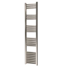 Towelrads 1400mm x 300mm 1282BTU Grey / Silver Flat Designer Towel Radiator